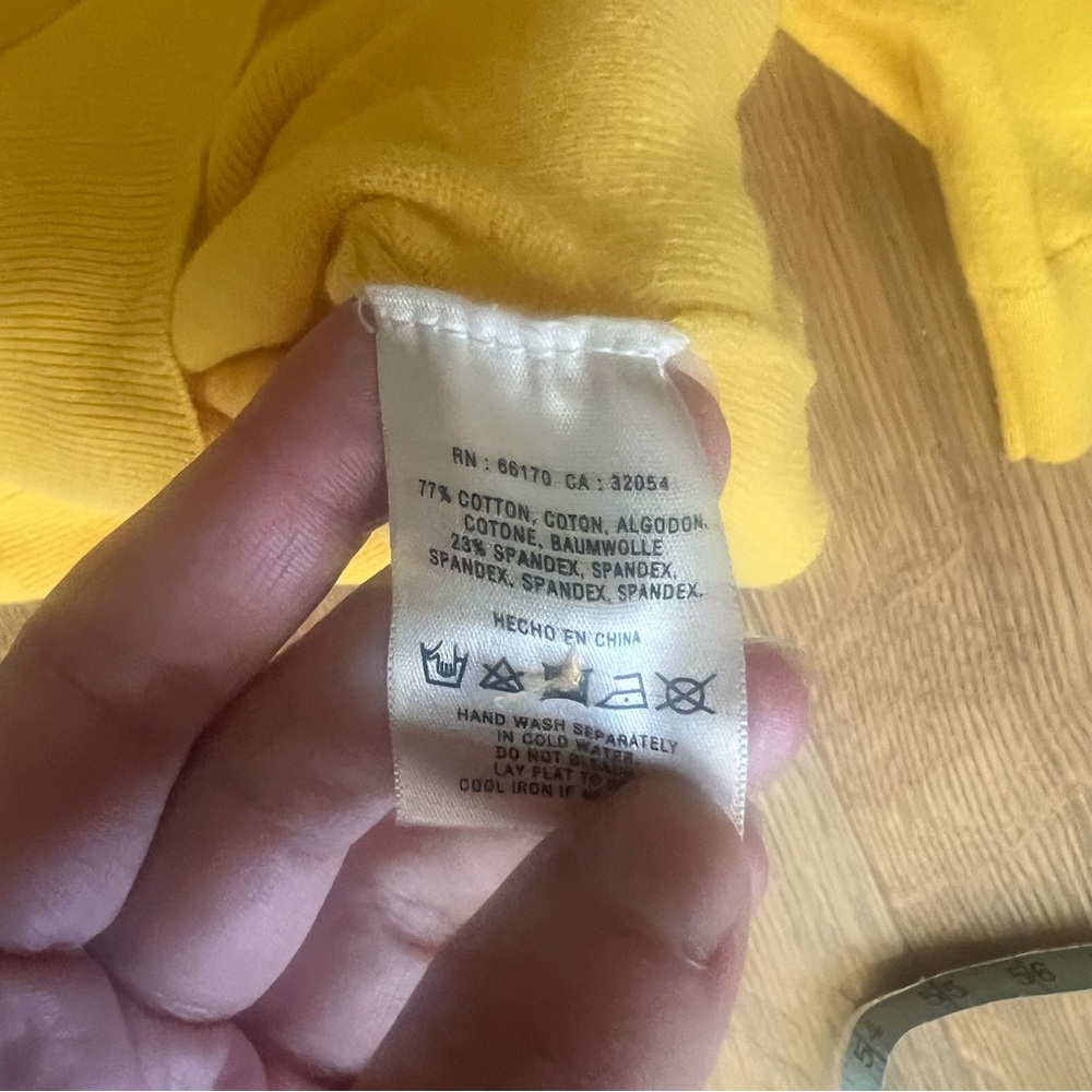 Anthropologie Yellow Cardigan Sweater with Embroidered Details - Picture 6 of 8